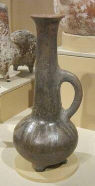 Footed jar with handle