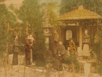 A Family Group in a Private Garden