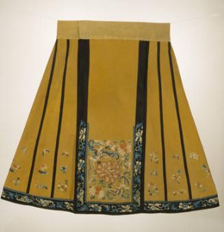 Woman's Gold Woolen Skirt