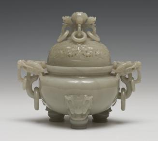 Tripod Censer with Reticulated Cover and Dragon Design