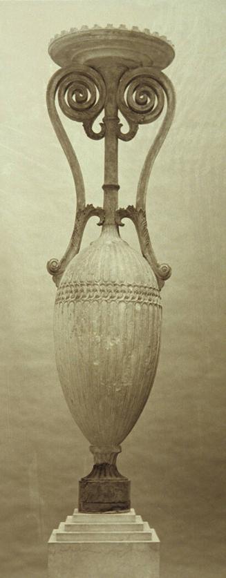 Grave marker in the form of a loutrophoros (water vessel)