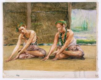 Aotoa and Aolele Dancing the Siva in Samoa