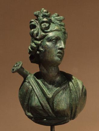 Fulcrum in the form of a bust of Artemis