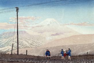 View of Mt. Fuji from the Mountains of Hakone—Sketched at 3 p.m. in Early January (Hakone sanchū yori Fugaku chōbō—Ichigatsu jōjun sanji utsusu)