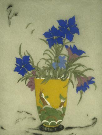 Vase and Flowers (Gentians)