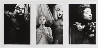 Americas (Triptych): Miss Girl (a); Kym, Lyle & Crinoline (b); Miss America (c)
