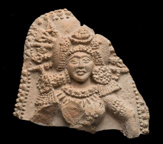Plaque Fragment with Goddess of Prosperity and Power
