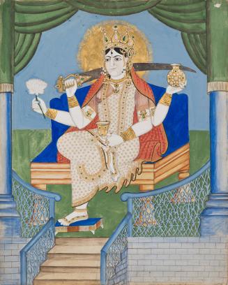 Goddess Durga Enthroned