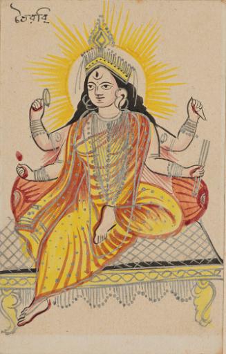 Bhairavi, a Manifestation of Devi from the Group of Ten Mahavidyas (Knowledge Deities)