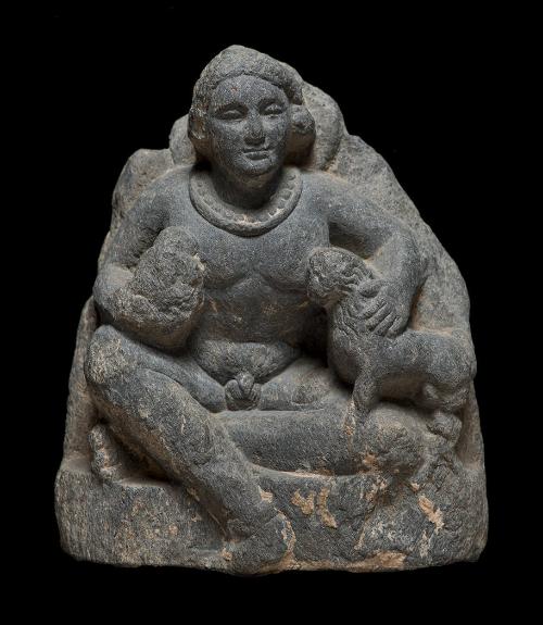 Seated Youth with Lion
