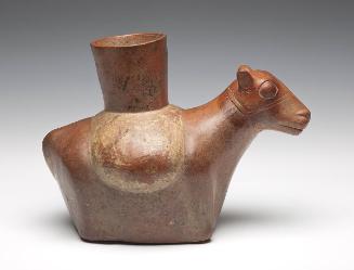 Vessel in the form of a llama