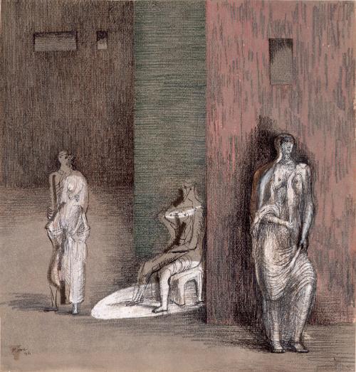 Three Figures in a Setting