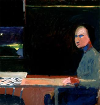 Woman and Checkerboard
