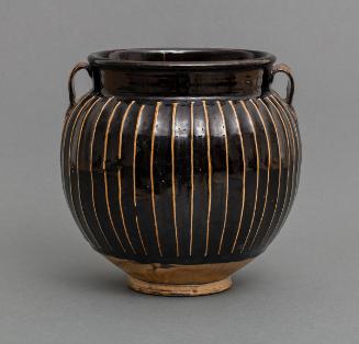 Jar with Ribbed Design