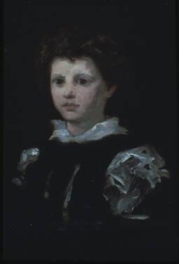 Portrait of a Child in Fancy Costume
