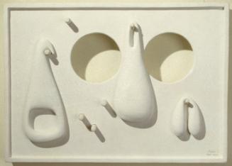 Wall Sculpture with Two Holes