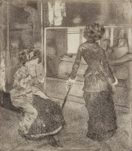 Mary Cassatt at the Louvre: The Etruscan Gallery (Mary Cassatt au Louvre, Musée des Antiques)