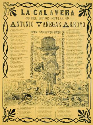 La Calavera del Editor Popular, Antonio Vanegas Arroyo