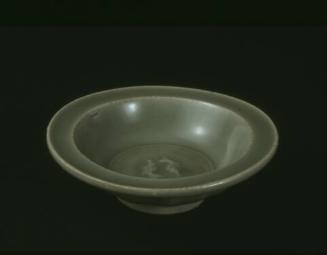 Small Shallow Dish with Molded Twin Fish Design