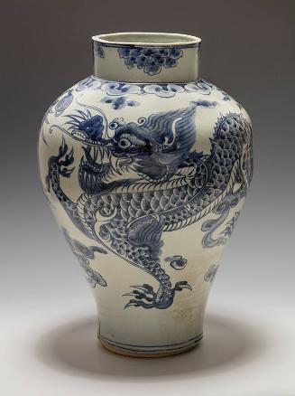 Vase with Dragon Design