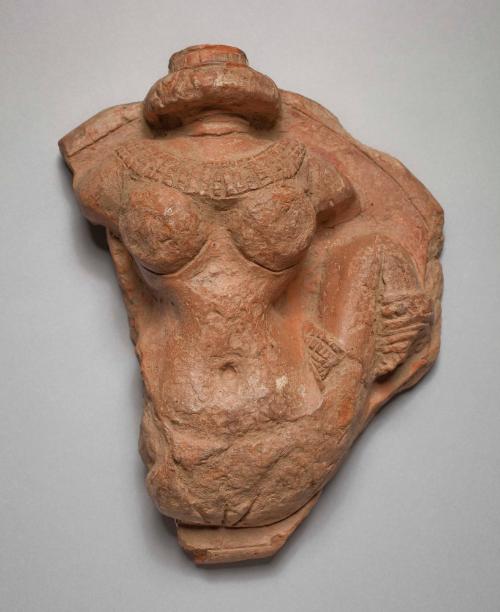 Fertility Goddess with Lotus Flower Head, in Birthing Posture