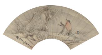 Donkey Rider Seeking Plum Blossoms in Early Spring