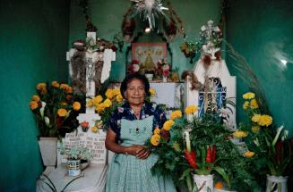 Woman at Family Grave, Mitla, Mexico