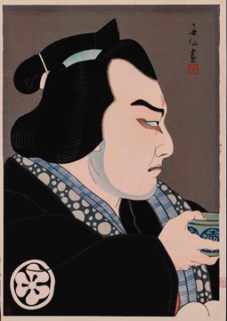 Kabuki Actor Bando Jusaburo III as Mizuhiki Seigoro