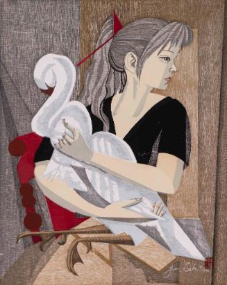 Girl Holding a Swan