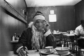 Santa Smoking at Table, Santa Claus