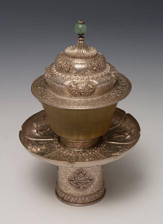 Tea Bowl with Lid and Stand
