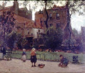 Old Chelsea with Children Playing