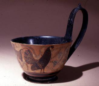 Black-figure kyathos (one-handled cup)