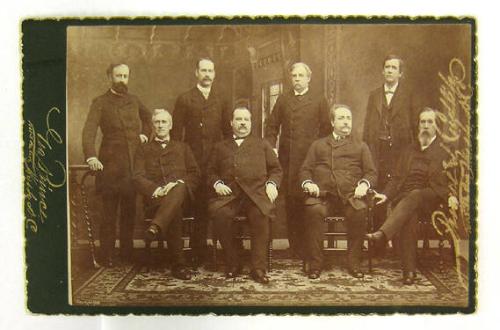 President Stephen Grover Cleveland with his Cabinet