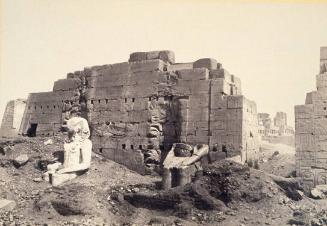 Untitled (Limestone Colossus at Karnak, Thebes)