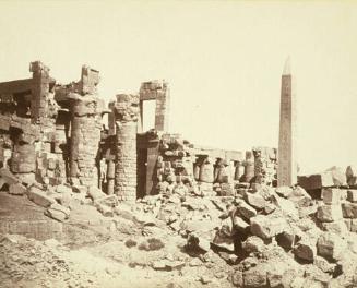 Untitled (View of Ruins, Obelisk, Karnak, Thebes)
