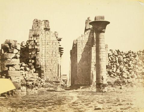 Untitled (Court of the Main Temple, Karnak, Thebes)