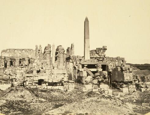 Untitled (View of the Great Temple, Karnak, from the back)