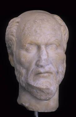 Portrait head of a philosopher