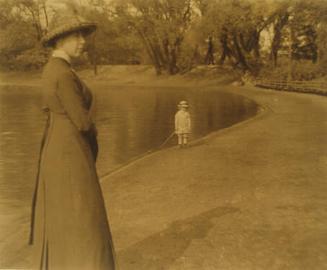 Woman and Child at Lakeshore