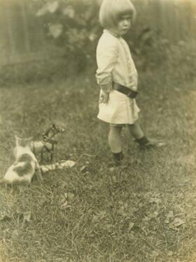 Young Boy and Cat