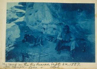 My Camp on the Rio Puerco, with Two Navajoes - Loco and Klah