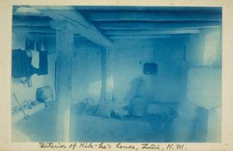 Interior of the Nik-ke's House, Zuni, New Mexico