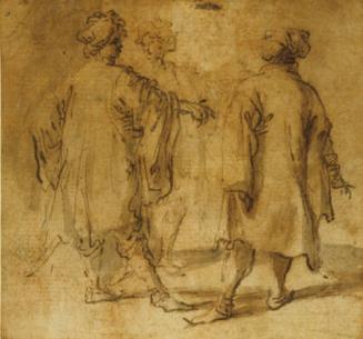 Three Turbaned Men Standing