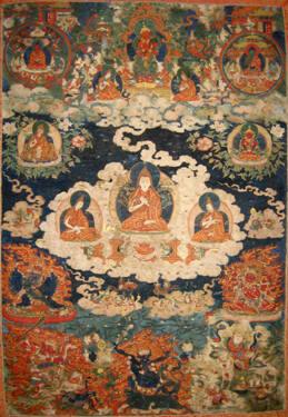 Tsonkhapa and Disciples, Founder of the Geluk Order of Tibetan Buddhism