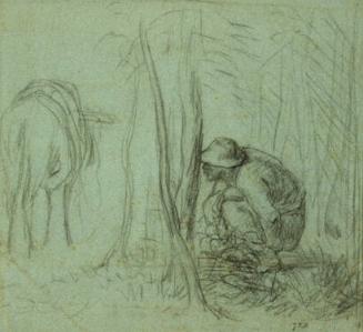 Peasant Crouching by the Roadside