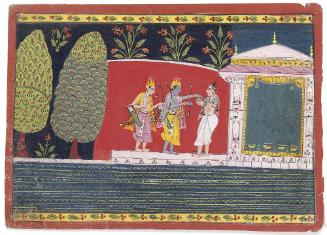 An Illustration to Ramayana, Rama and Lakshmana Visit an Ashram