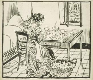 (Woman Making Silk Flowers)