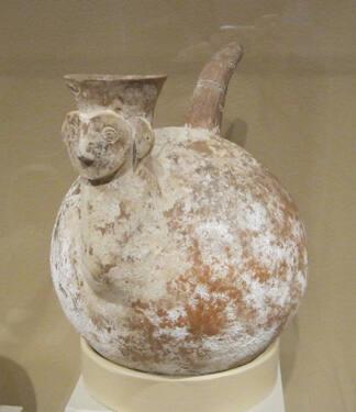 Zoomorphic vessel (human face)