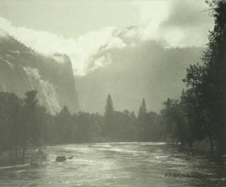 Half-Dome in Clouds, Yosemite Valley